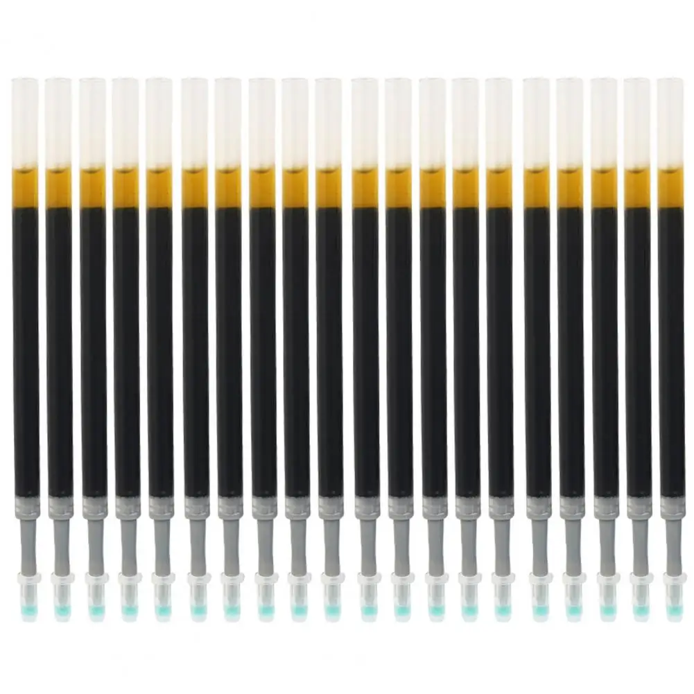 Recargas de Gel para bolígrafo de 20 piezas, gran capacidad, punta de 0,5mm, negro/rojo/azul, papelería para estudiantes, suministros de oficina