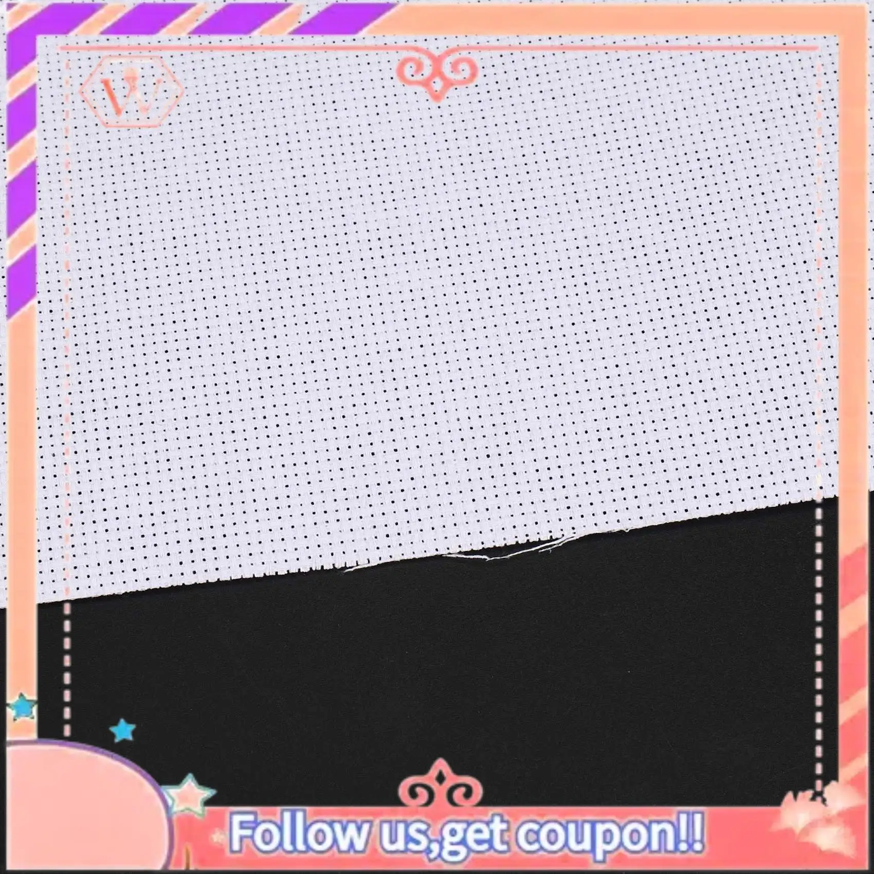 AT84-8 Pieces 14 Count Classic Reserve Aida Cloth Cross Stitch Cloth, White, 12 Inch X 18 Inch