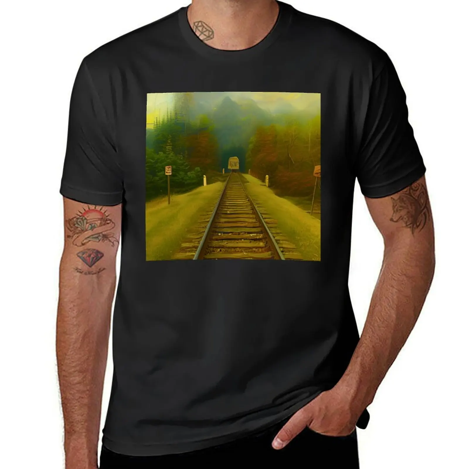 Natural Tunnel State Park Railroad Tunnel Mountain Photography T-Shirt sweat plain black t shirts men