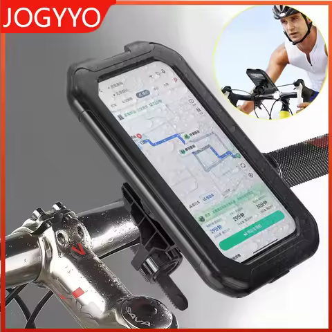 Waterproof Motorcycle Bicycle Phone Holder 360&deg; Rotating Adjustable GPS Stand For iPhone Xiaomi Outdoor Riding Navigation Holder