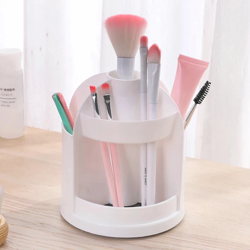 Multi-functional Rotation Large Capacity Pen Holder Pencil Makeup Storage Box Desktop Organizer Stand Case School Office