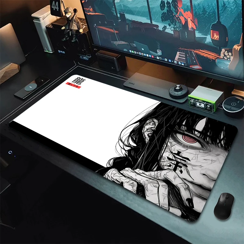 

Large Gaming Mouse Pad Gothic Girl Rubber Computer Mousepad Anime Non-Slip Mouse Mat Big Locking Edge Keyboard Pad Gamer Deskmat