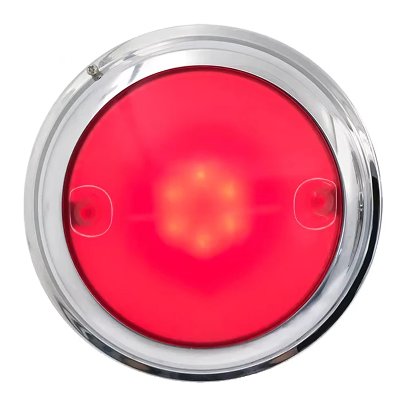

12V Marine LED Ceiling Light With Touchable Dimming Switch Caravan RV Downlight RGB Dome Light for Boat 2025