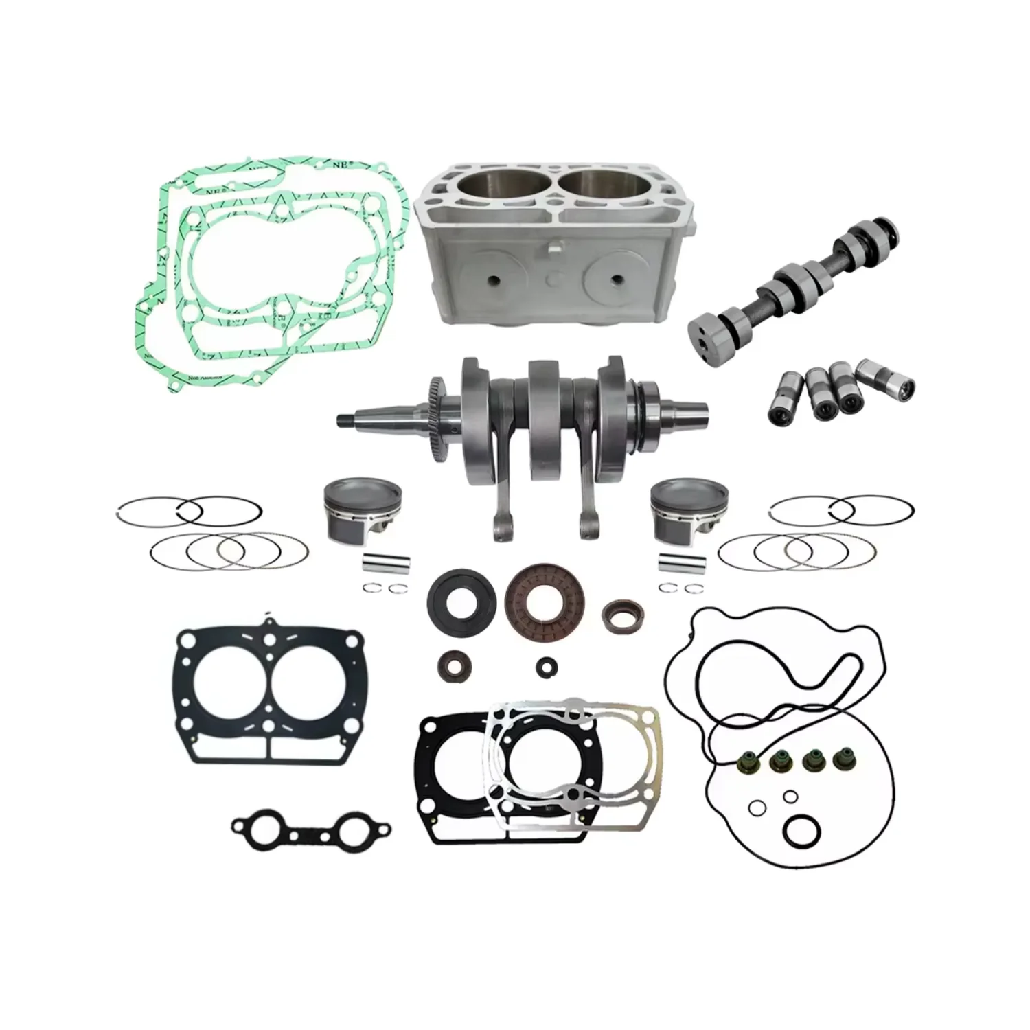 Motor Engine Parts Crankshaft Cylinder Gasket Racing Camshaft Set For Polaris RZR Ranger Sportsman 800 2007-2014 OEM 1204334