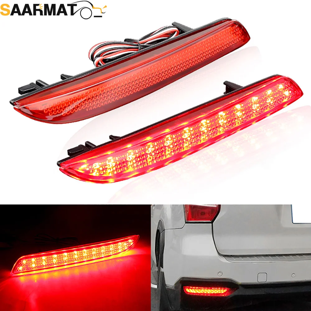 2PCS LED Rear Bumper Reflector Light For Honda JAZZ Fit 2010 2011 2012 2013 CRZ CRV Acura TSX Tail Stop Fog Brake Lamp