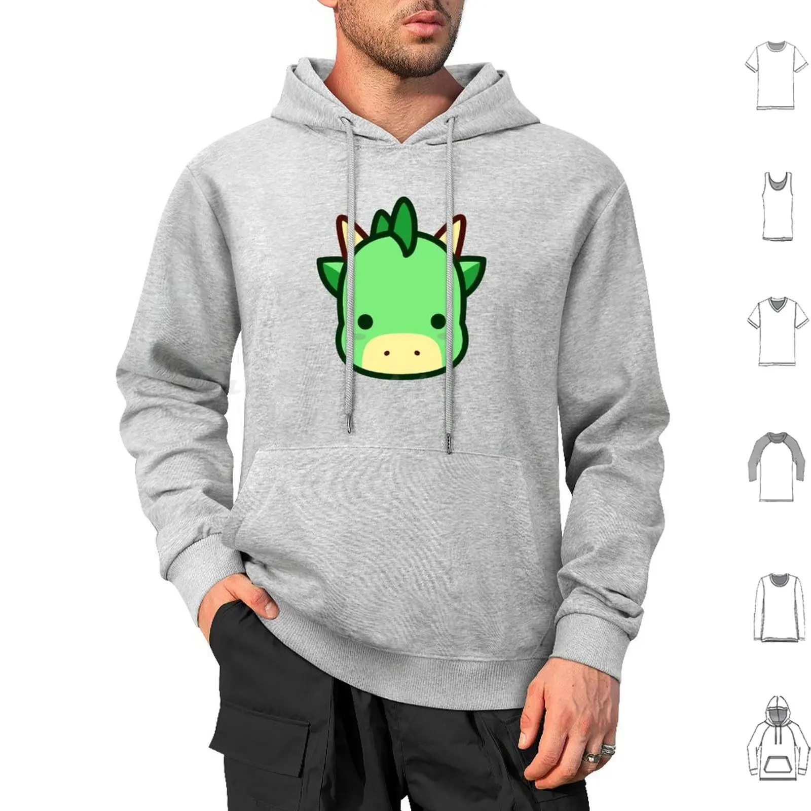 The Little Dinosaur Hoodies Long Sleeve Dinosaur T Rex Korea Korean Manga Japan Japanese Manhwa Hangeul Child Cute Dino