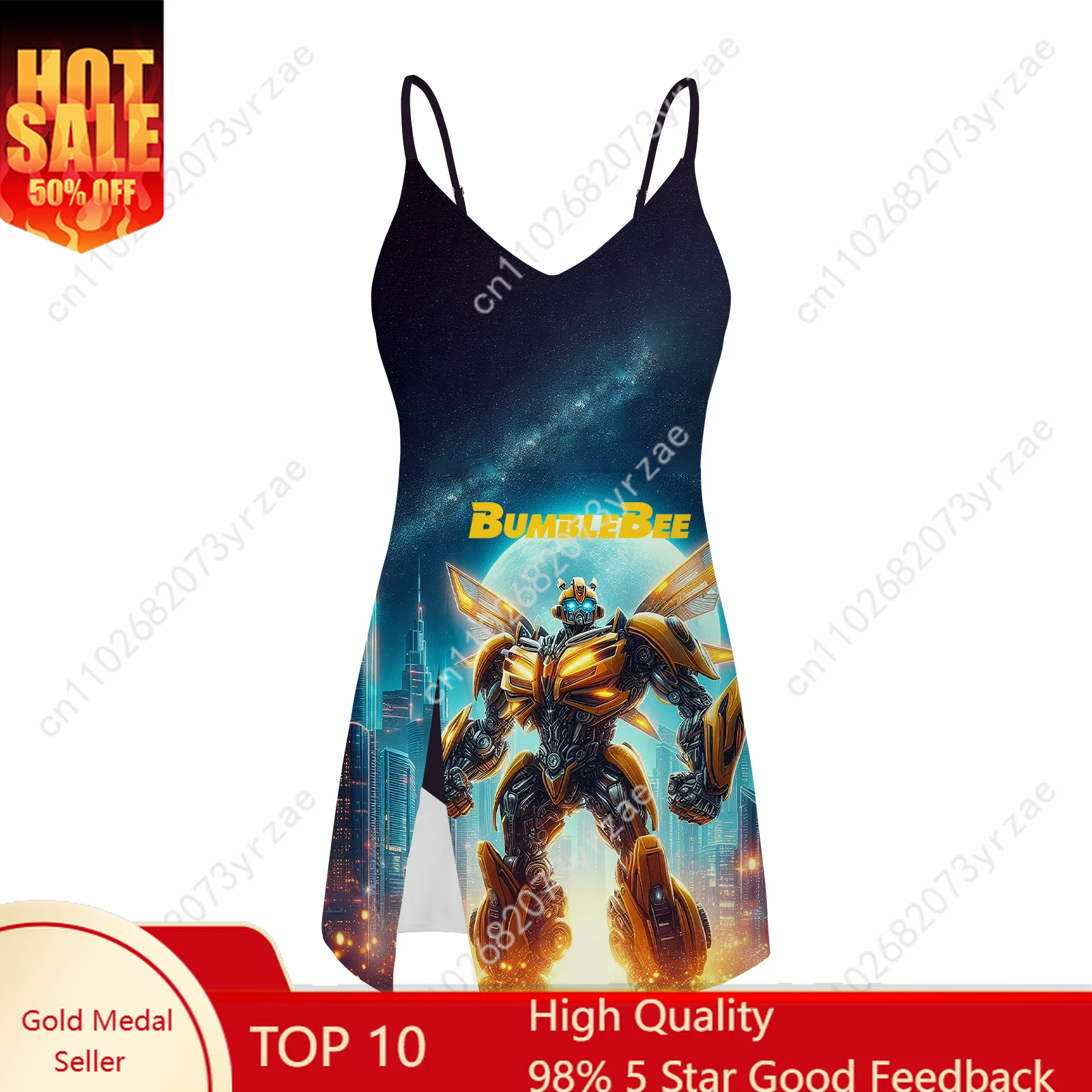 

Bumblebee Swimsuit Women Bathing Suits Pool Party Beach Personalized Fashion Swimwear Sexy Bikini Custom Sling Dress
