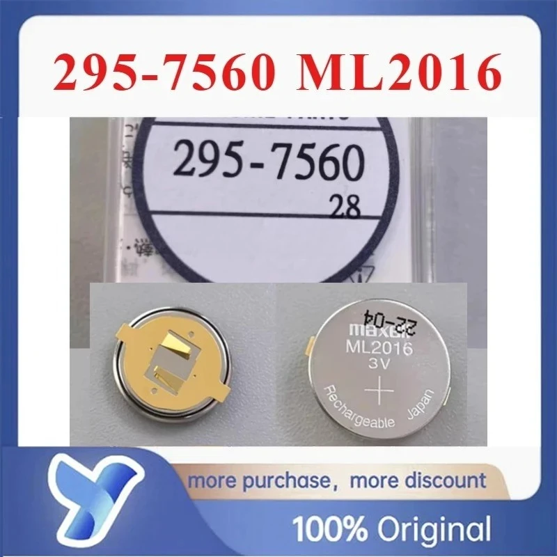1 peça 295-7560 ml2016 2016 3v original novo para capacitor de relógio cidadão