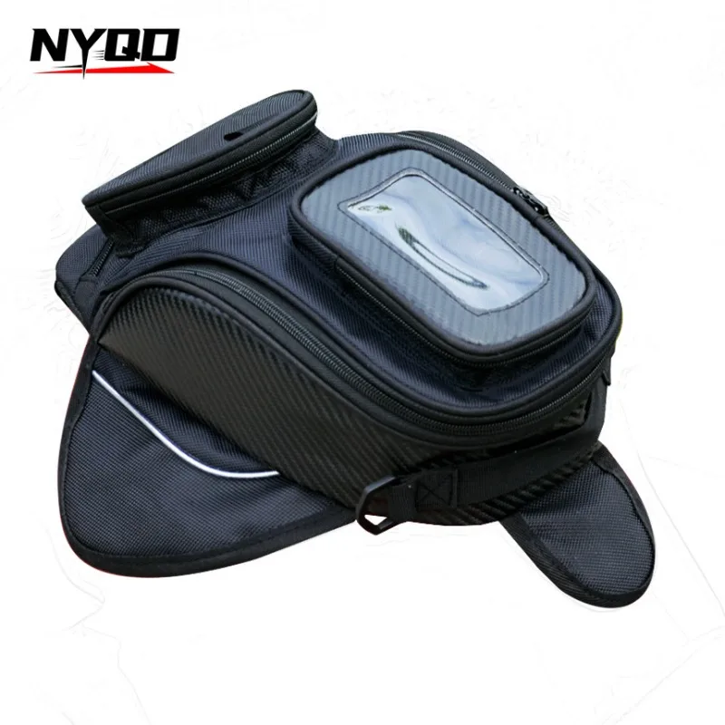 Strong Magnetic Motorcycle Fuel Tank Bag Waterproof Large Capacity Wearable Navigation Bag Rider Travel Crossbody Shoulder Bag - Detail 1