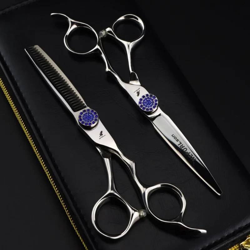 

Nepurlson 6 Inch Salon Hair Scissors Professional Hairdressing Scissors Barber Hair Cutting Scissors Thinning Shears