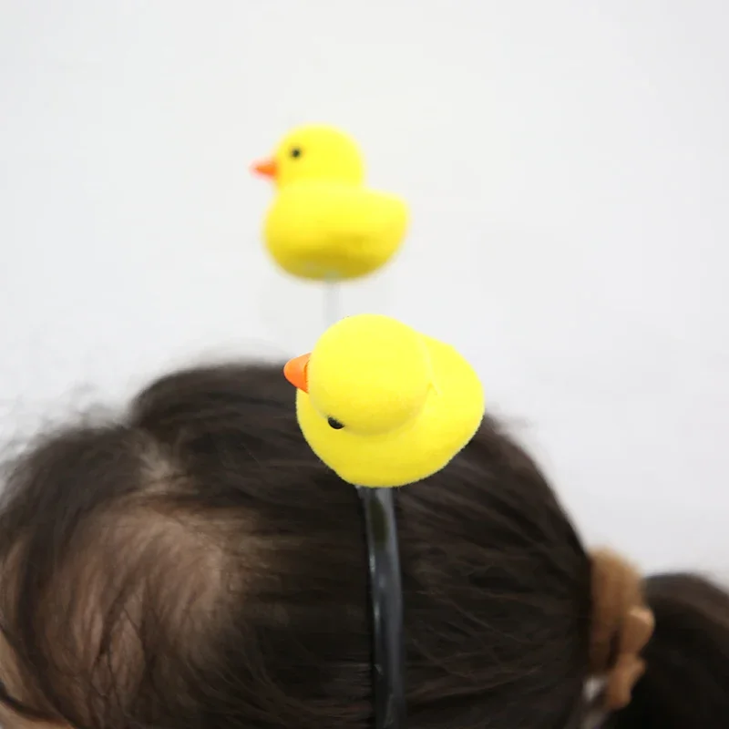 Little Yellow Duck Head Hoop Yellow  Cute Animal Hairbands for Women Hair Accessories Girls Fashion Hairband Girl Headwear