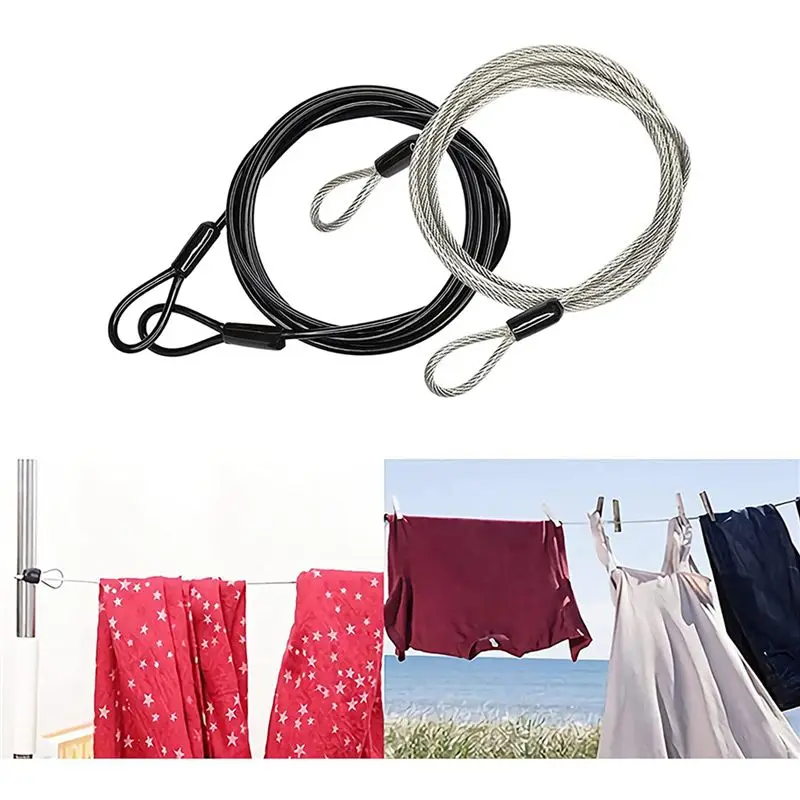 CGDS-12Pcs 100CM/3.3Ft Long Travel Security Cable Lock,Braided Steel Coated Safety Cable Luggage Lock,Safety Cable Wire Rope