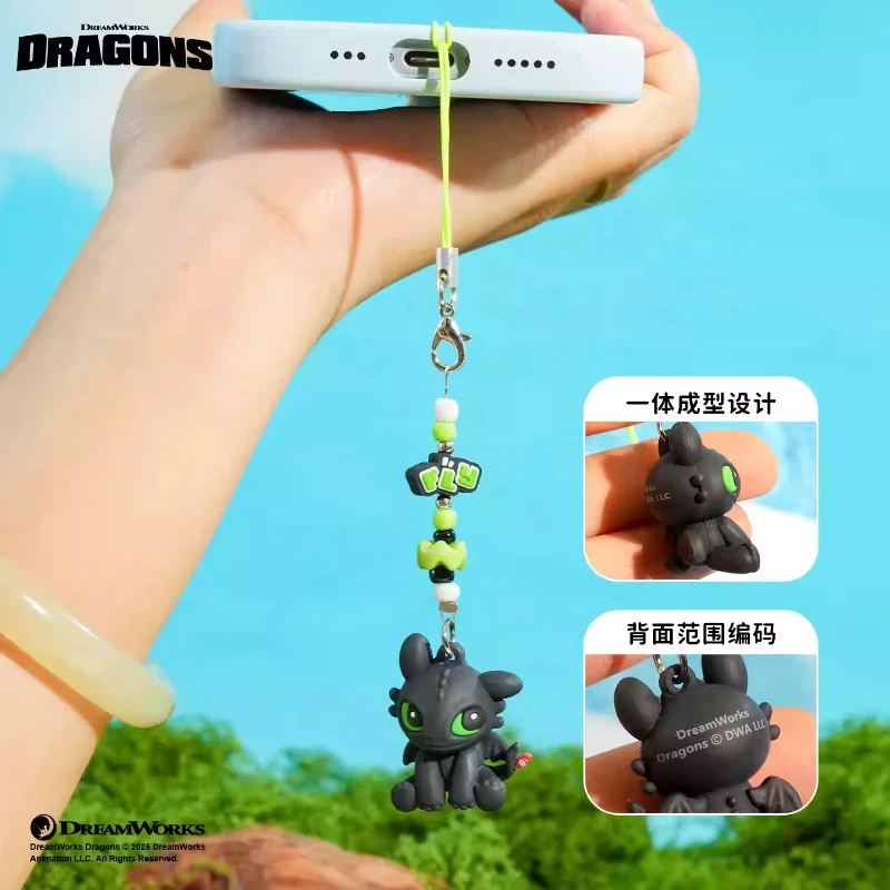 Authentic Dragon Taming Master Toothless Keychain Couple Phone Hanger Backpack Pendant Car Keychain Decorative Gift view 3