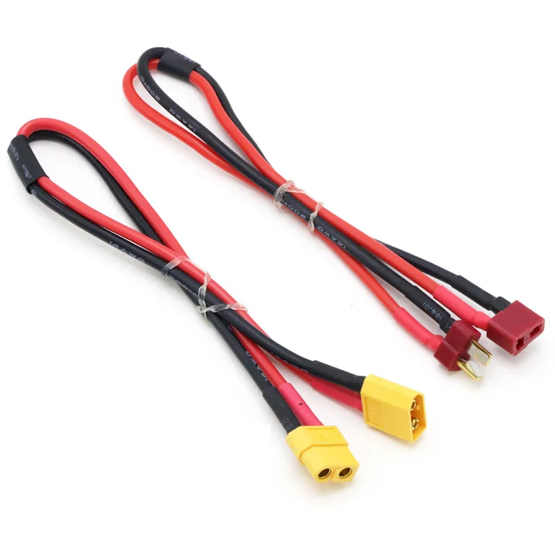 

10 шт. Amass XT60 30 см 14AWG удлинительный кабель Deans T штекер адаптер «папа-мама» для RC Lipo батареи 60 серии провод