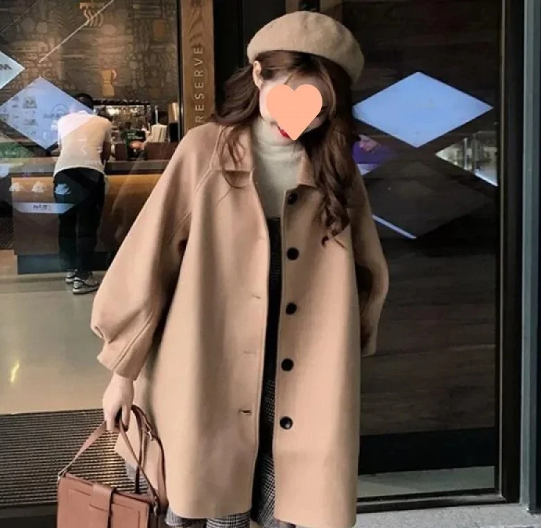 

Корейский стиль, шерстяные женские осенне-зимние короткие зродные горячие продажи сезона, новые маленькие размеры, женские шерстяные