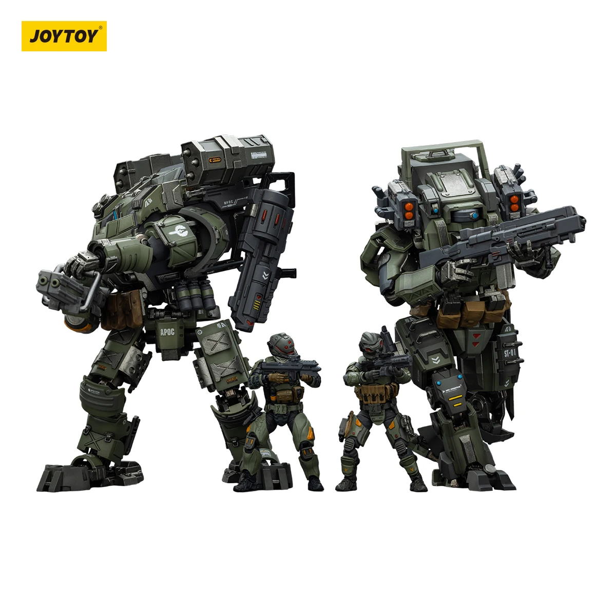 

JOYTOY 1/25 Action Figures Anime APOC Series Bedrock Standard Combat Type Mecha Storm Tempestus Fire Support Type Mecha
