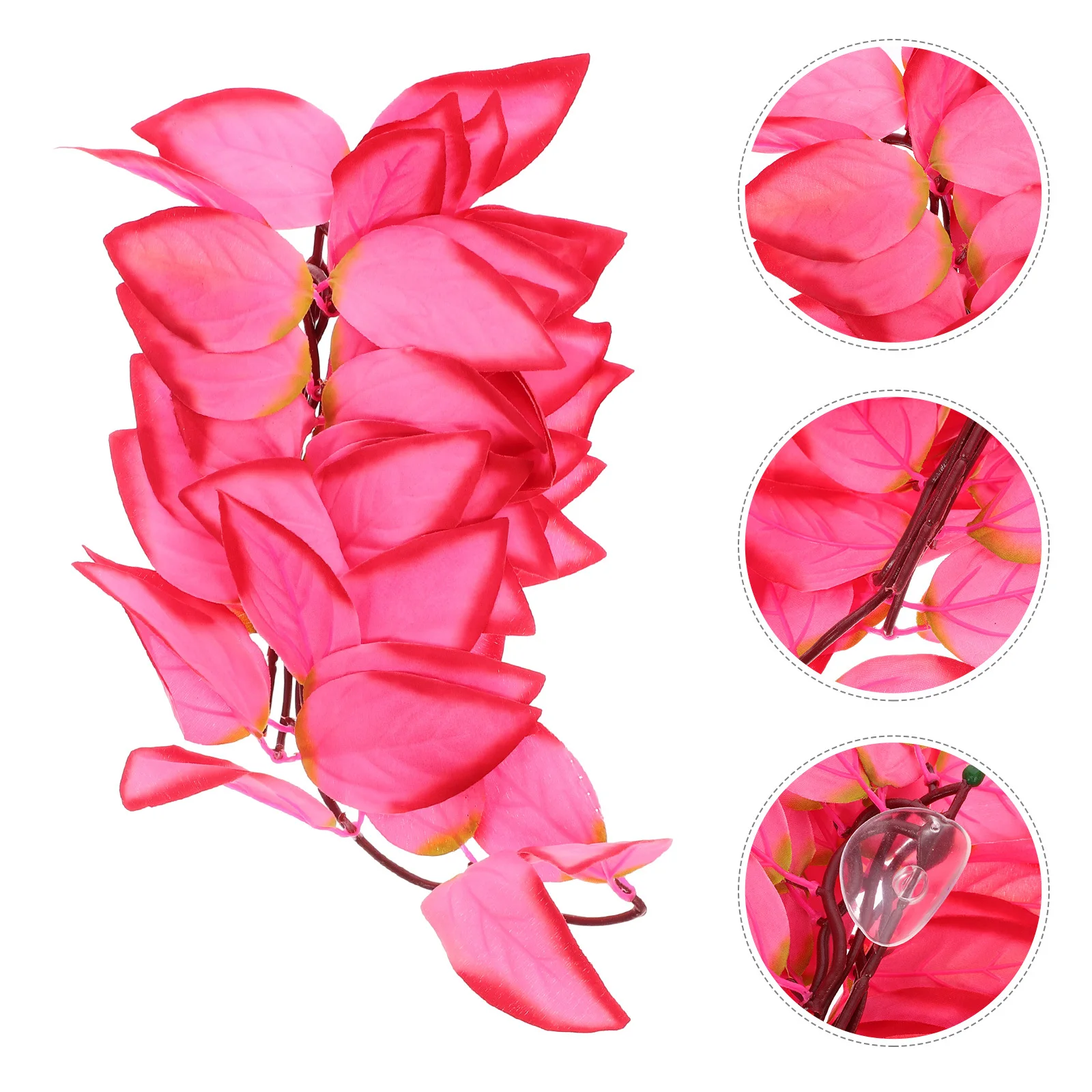 

Artificial Realistic Plastic Plant Reptile Tank Fake Vine Decor for Terrarium Lifelike Hanging Vines Ornament Terrarium Plants