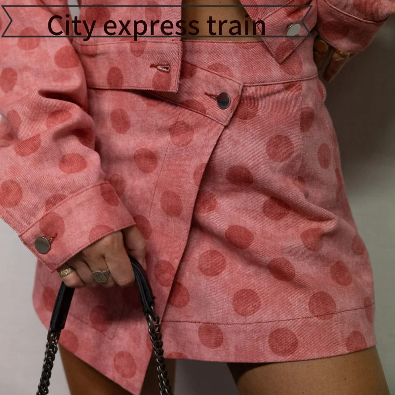 

Sexy Lace Me Slim Fit Strapl Dr Women's Multi-Color American Retro Polka Dot Casual H-ape mid Waist Design