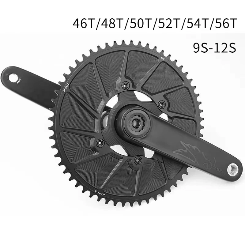 

RIRO Bicycle Chainwheel 110BCD 4-Bolt AERO Chainring 46T 48T 50T 52T 54T 56T for Shimano R7000 R8000 R9100 9-12 Speed