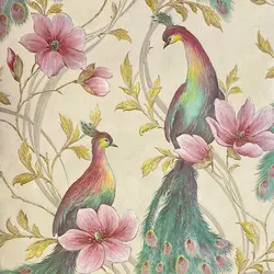 3D Embossed Floral Leaves Wallpaper Modern Minimalist Southeast Asia Peacock Feather Wallpaper Living Room Bedroom Home Decor