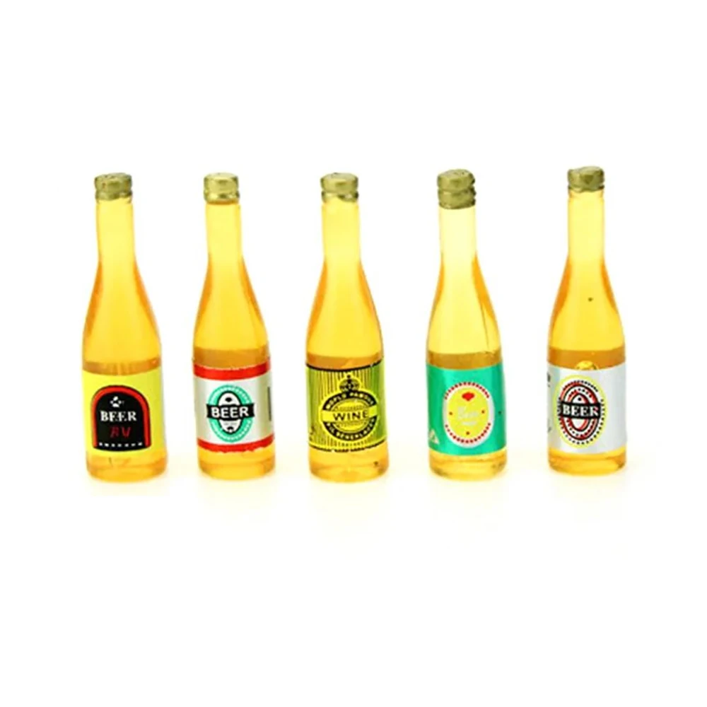 RC Car Parts Decoration Mini Beer Wine Bottle  for 1/10 RC Rock Crawler Axial SCX10 TAMIYA C01 RC4WD D90 TF2 TRX4 Truck