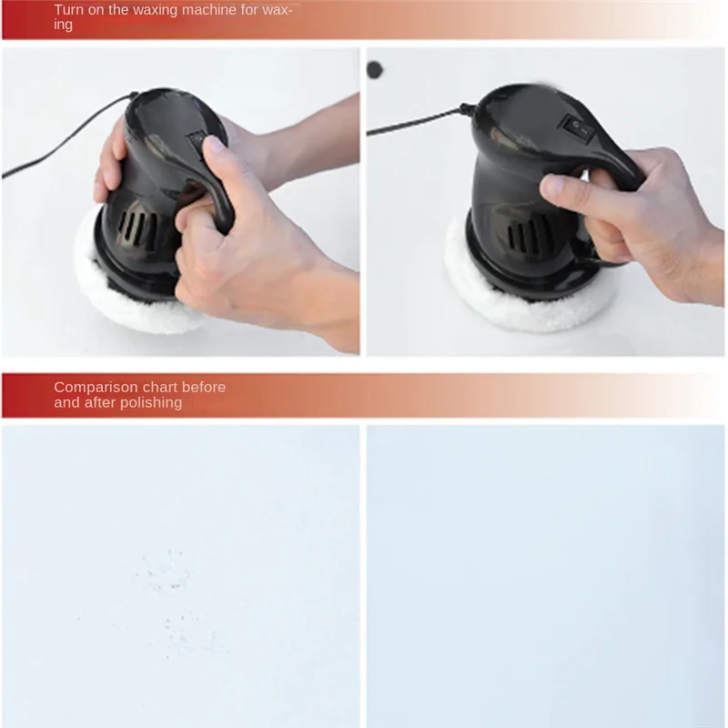 

T45C_Car Polishing Waxing Machine Car Black Mini Electric Polisher Rechargeable Scratch Repair Tool for Car Polishing
