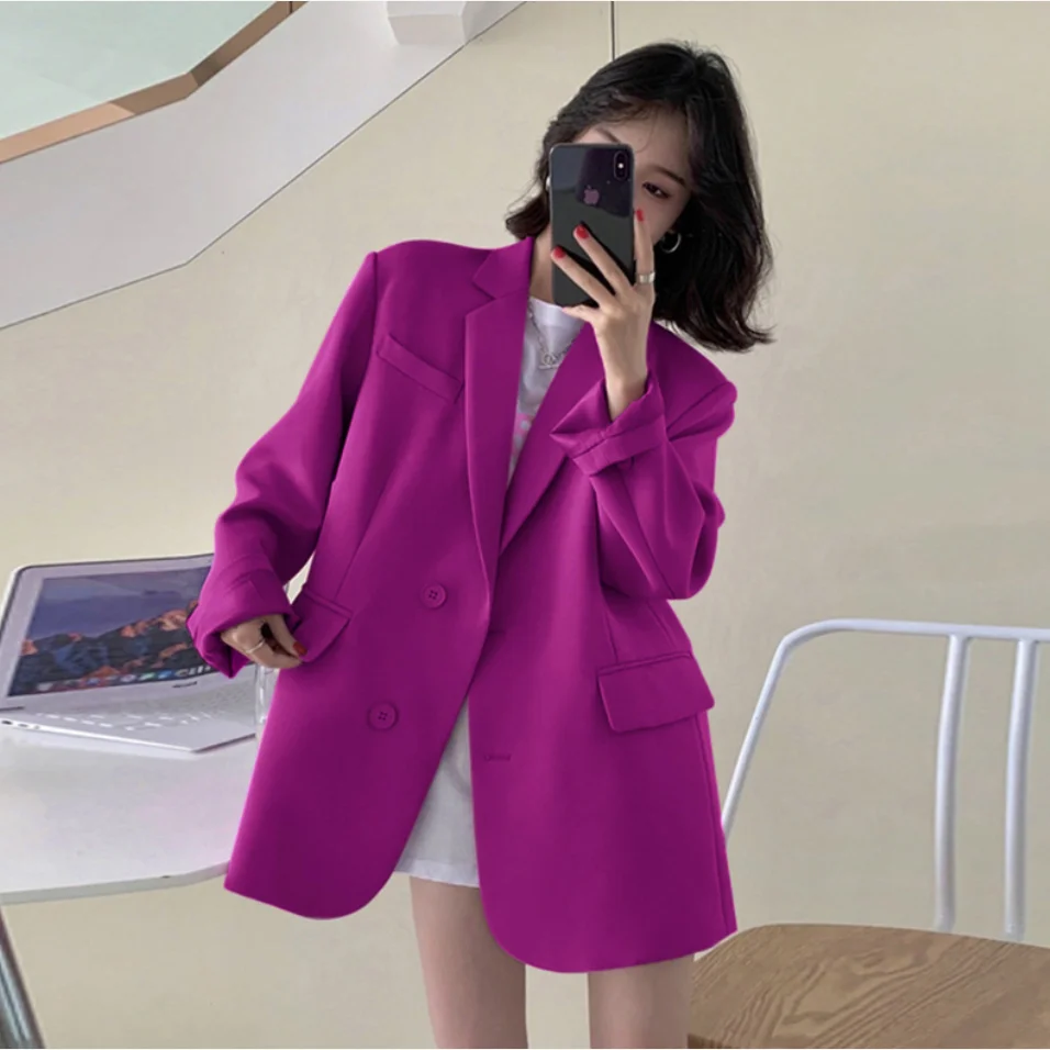 3-B15   Mint Mambo Blazer Women 2024 New Spring and Autumn Street Style High-enall Short Casual Suit