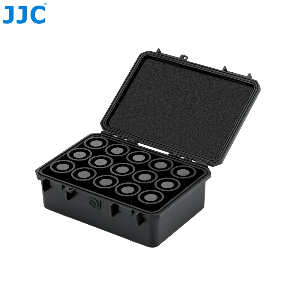 JJC 35mm Negative Case 15 Rolls 35mm Film Case for 135mm 120 mm Film Water-Resistant and Anti-Shock Film Roll Organizer