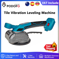 Podofo Tiles Tiling Machine 5 Gears Adjustable Automatic Floor Vibrator Leveling Wall Tile Power Tool For Makita 18V Battery