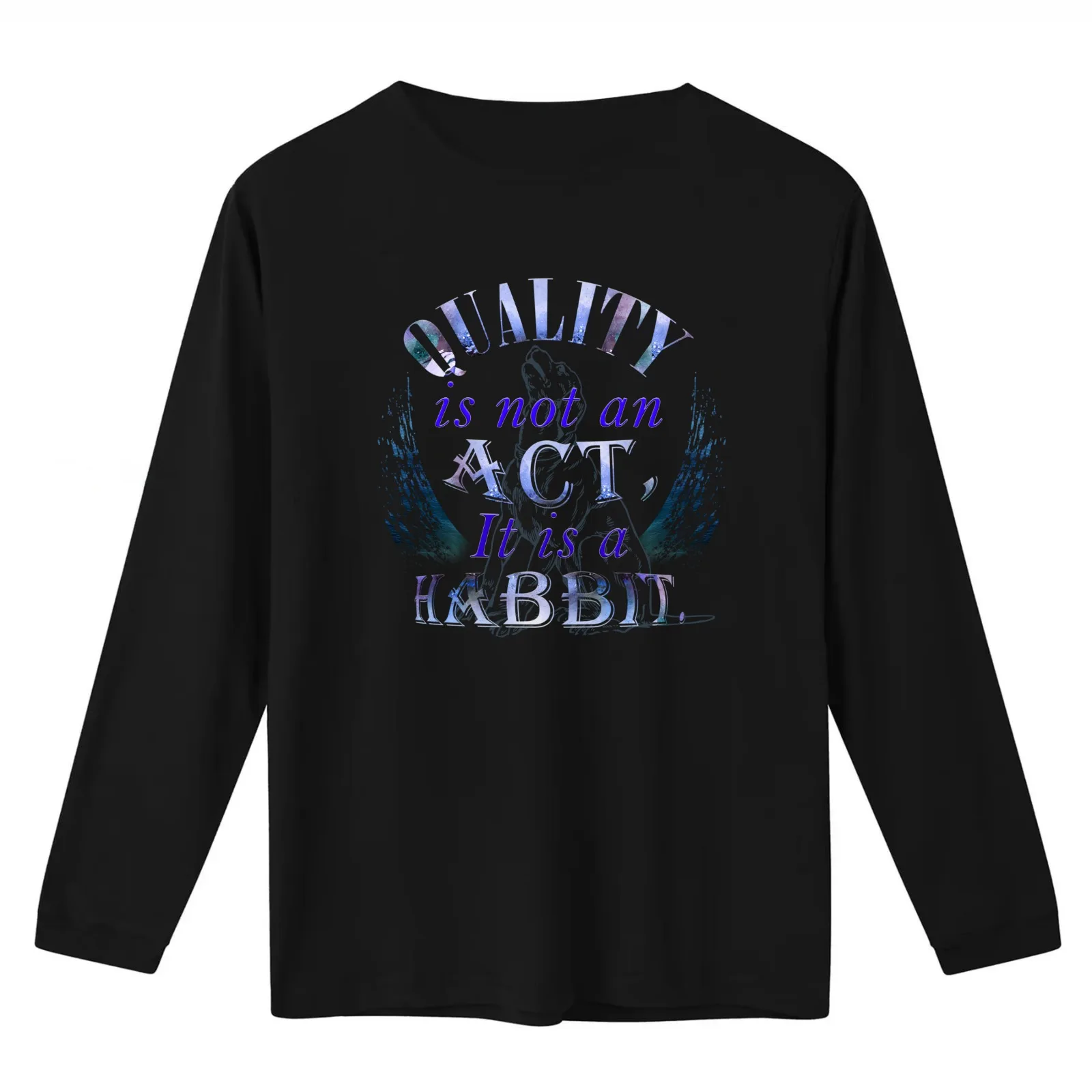 Habitual Quality Act T-Shirt Summer Casual Cotton Tee Oversized Streetwear Tops Vintage Graphic Print Loose Fit Short Sleeve