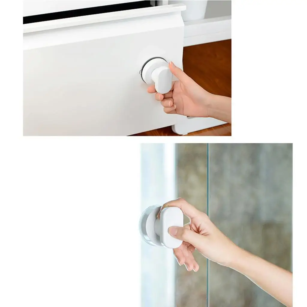 DIY Plastic Door Handle for Bathroom Glass Door Knobs Interior Exterior Removable Easy Grip Solution
