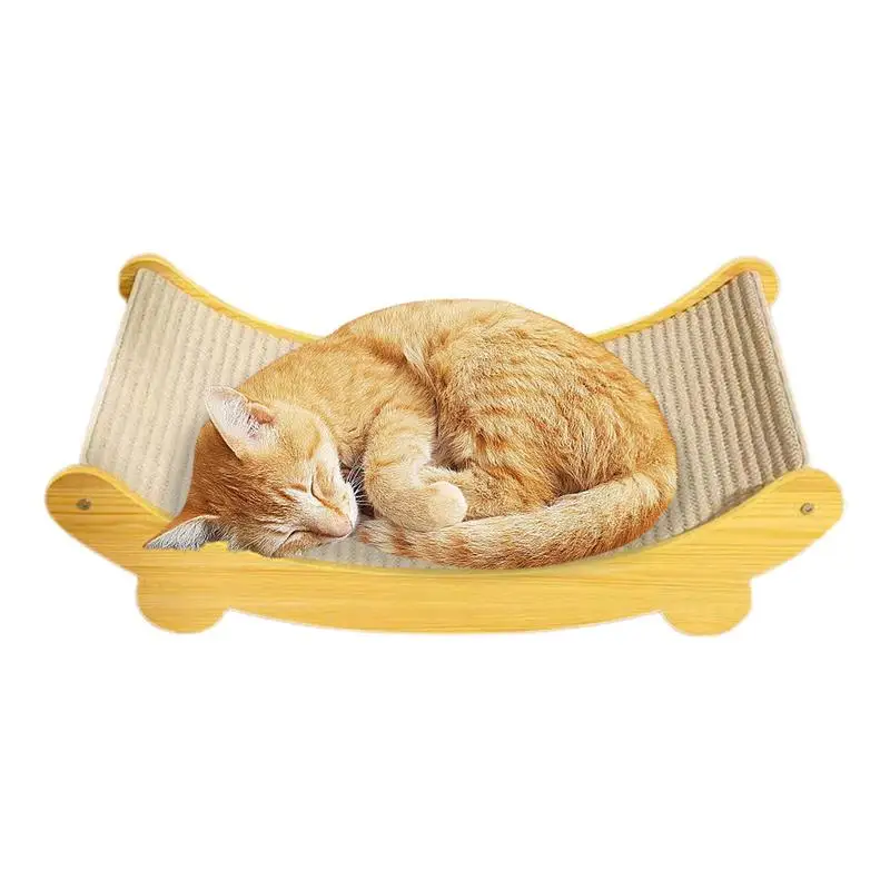 Chaise à gratter portable en sisal pour chats et animaux de compagnie, lit de salon à gratter, extérieur, maison, couchage