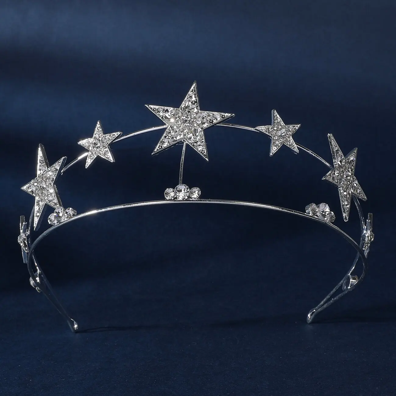 Shiny Star Tiara and Crown Fashion Jewelry 2025 Bling Rhinestone Headbands Princess Diadem Bride Wedding Hair Accessories