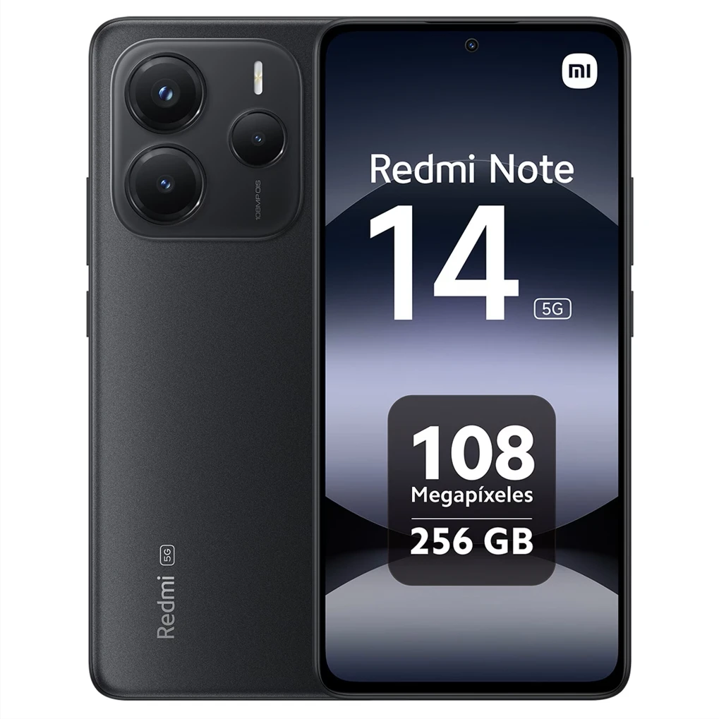 Xiaomi redmi note 14 5g smartphone 8+256 gb, 108 mp mediatek dimensity 7025-ultra screen, 120 hz, eye protection, 5110 mah battery, nfc, without charger