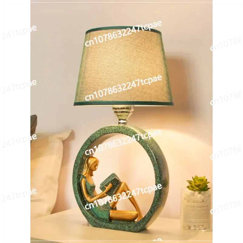 Table Lamp Bedroom Bedside Table Lamp, Living Room Study Nordic Art Decoration Warmth Romance Creativity