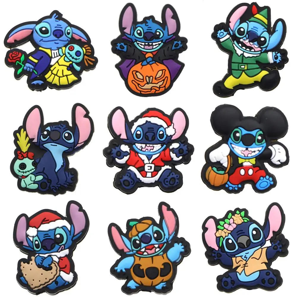 Disney Lilo And Stitch 10pcs Silicone Beads Food Grade Teether Beads Chewable Molar Toy DIY Nipple Chain Jewelry Accessories