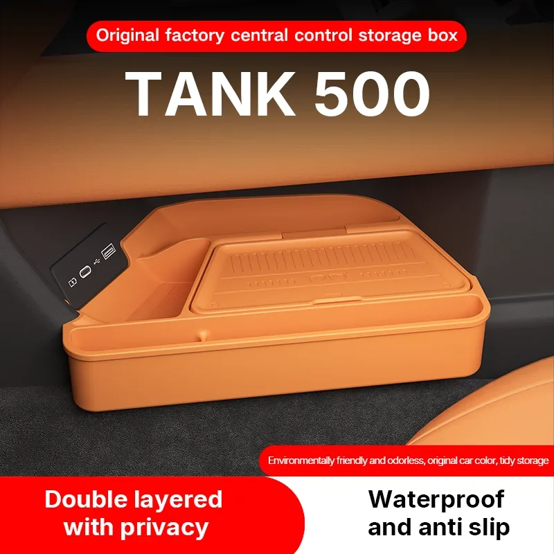 2026 For Tank 500 Silicone Center Console Below Storage Box Tank500 Central Control Organizer Mat Car Interior
