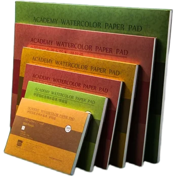 20 arkuszy akwarelowego papieru do szkicowania Bawełna 300g 32k 16k 8k 4k A3 A4 A5 Artystyczny papier do rysowania w kolorze wody Podkładka uszczelniająca Materiały artystyczne