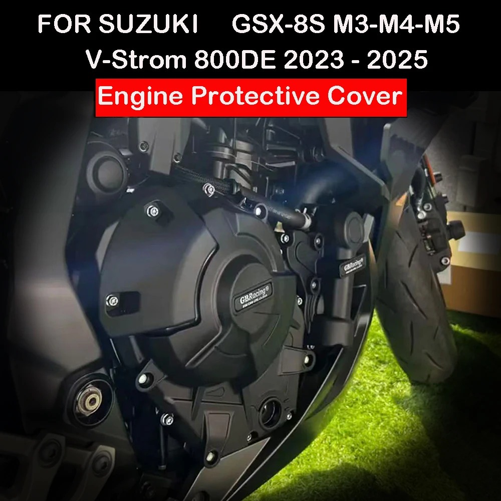 

GBRacing For SUZUKI GSX-8S M3 & V-Strom 800DE Secondary Engine Cover Set 2024-2025 Pump Cover Clutch Cover Alternator Cover