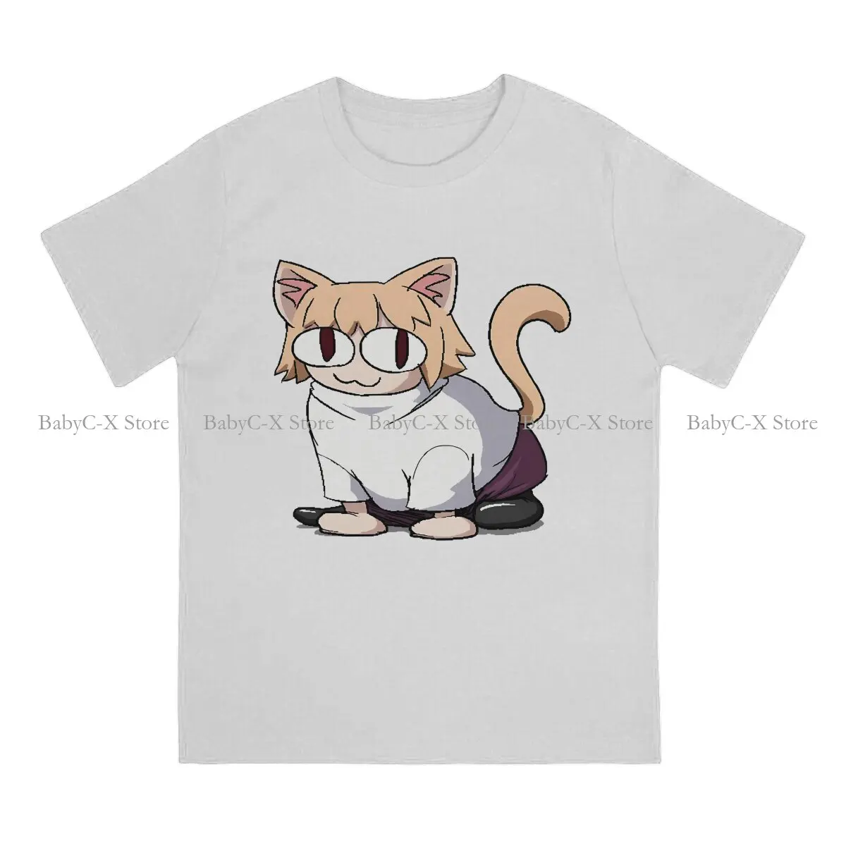 Fat Newest TShirts Neco Arc NECOARC Cat Men Graphic Tops T Shirt Round Neck