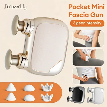High Frequency Vibration Fascia Gun Portable Electric Massage Gun Mini Body Massage Gun…