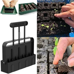 Hand-held Soil Block Maker Seed Nursery Soil Blocker Garden Prep Seedling Production Base Block Making Seedling Raising Tools