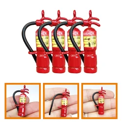 4 Pcs Toys Fire Extinguisher for Home Mini Metal Models DIY Decor Tools Things Child