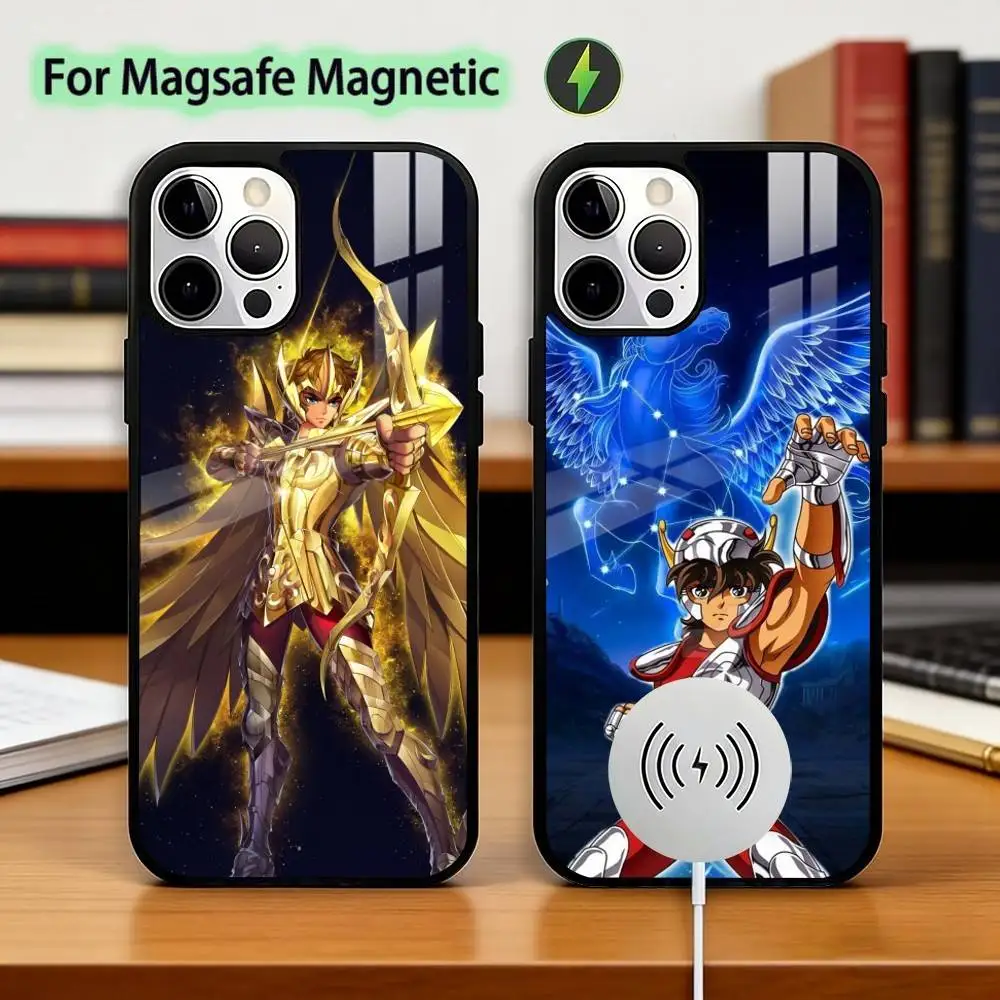 

Saint Seiya Knights Z-Zodiac Phone Case For iPhone17,16,15,14,13,12,11 Plus,Pro Magnetic For Magsafe Wireless Charging
