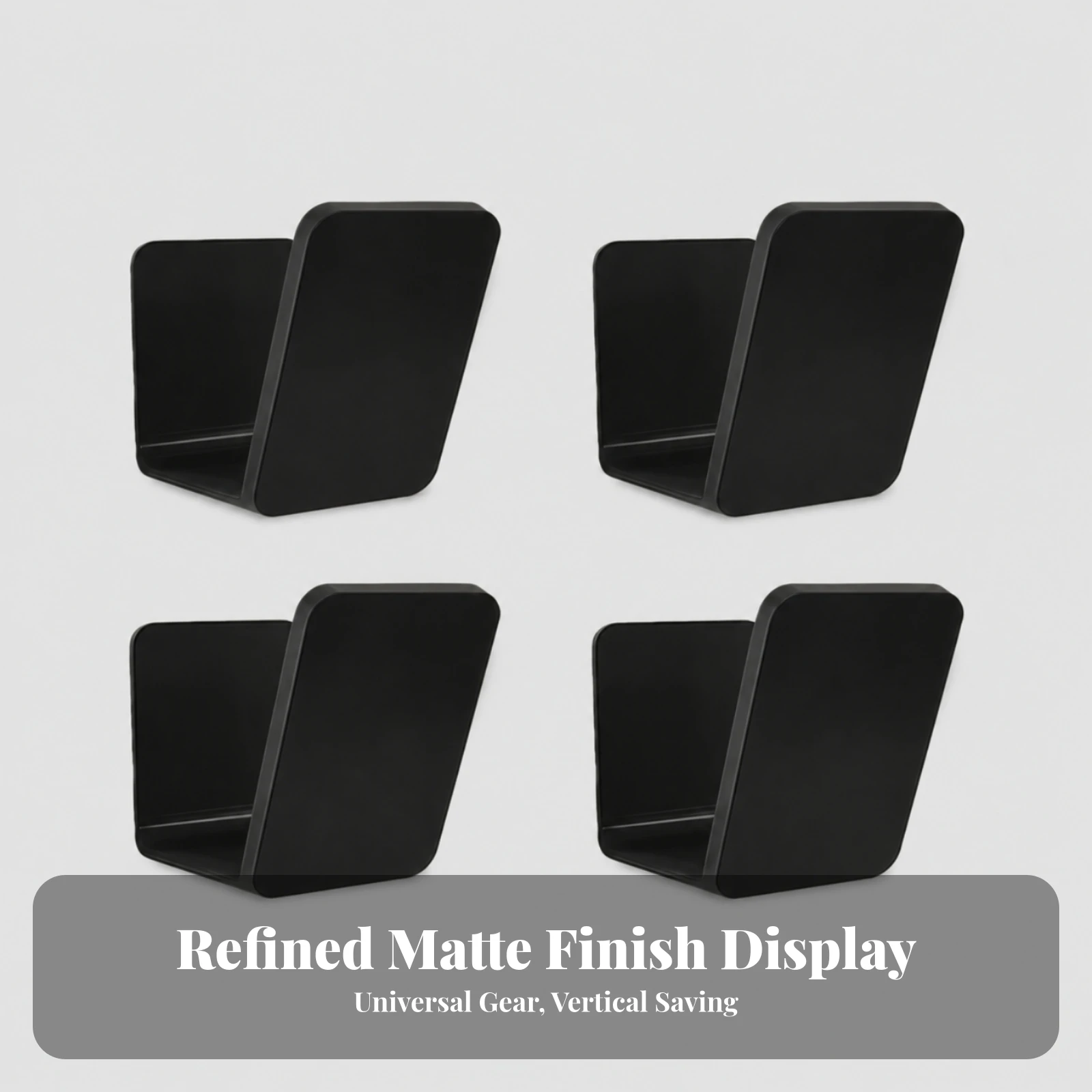 4 Pieces Baseball Glove Holder Vertical Glove Wall Mount Open Ready for Collectors, Garage, Game Room