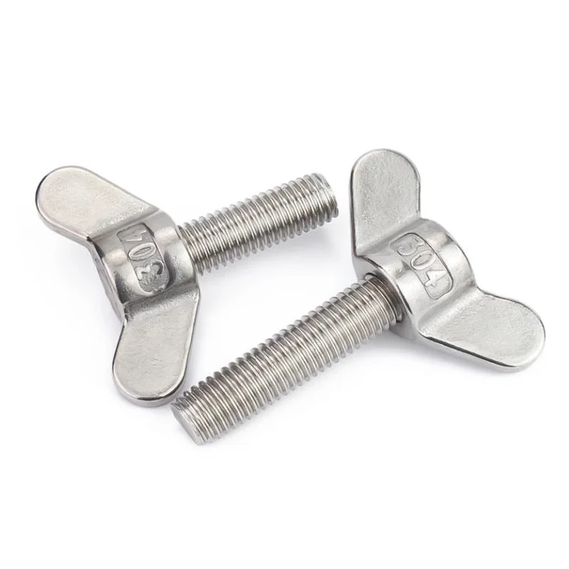 1 sztuk 304 śruby motylkowe ze stali nierdzewnej M4M5M6M8M10M12M14M16 duża śruba z uchem śruby z pazurem ręcznym nakrętka skrzydełkowa śruba kciukowa narzędzia sprzętowe