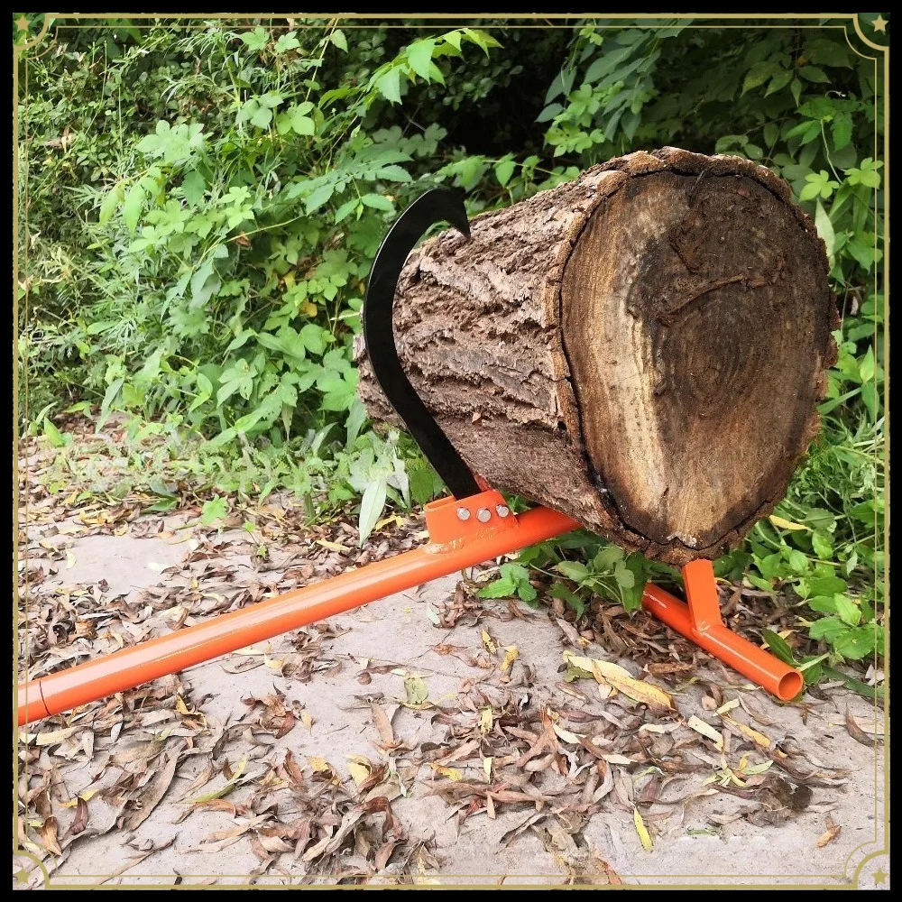 Tree Puller Logging Tool, Lumber Lifter Saw Horse for Chainsaw Cutting, Firewood Splitting Stand Outdoor