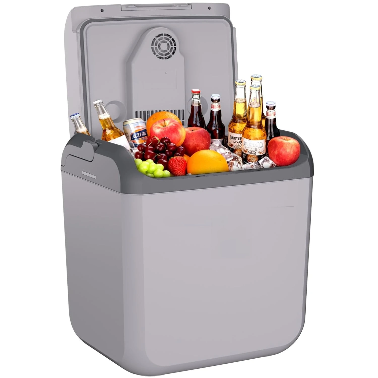 

(30 L) Electric Cooler & Warmer with Handle, Portable Car Refrigerator, 12V Car Cooler, 110V AC Home Power Cord
