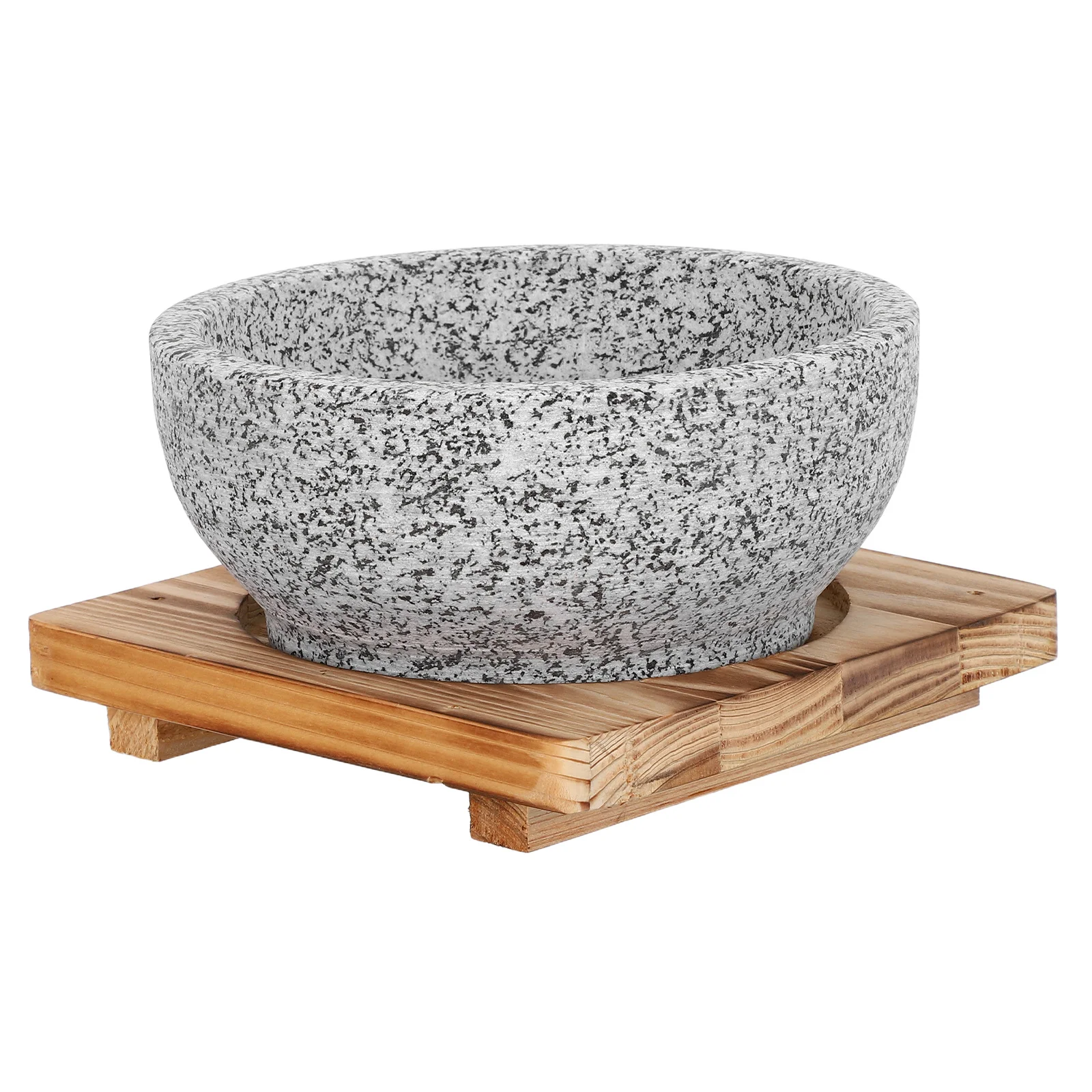 

Korean Stone Bowl Lid 16Cm Natural Stone Pot Rice Mixing Cooking Supplies Bibimbap Hot Pot Traditional Korean Stew Bowl Stand