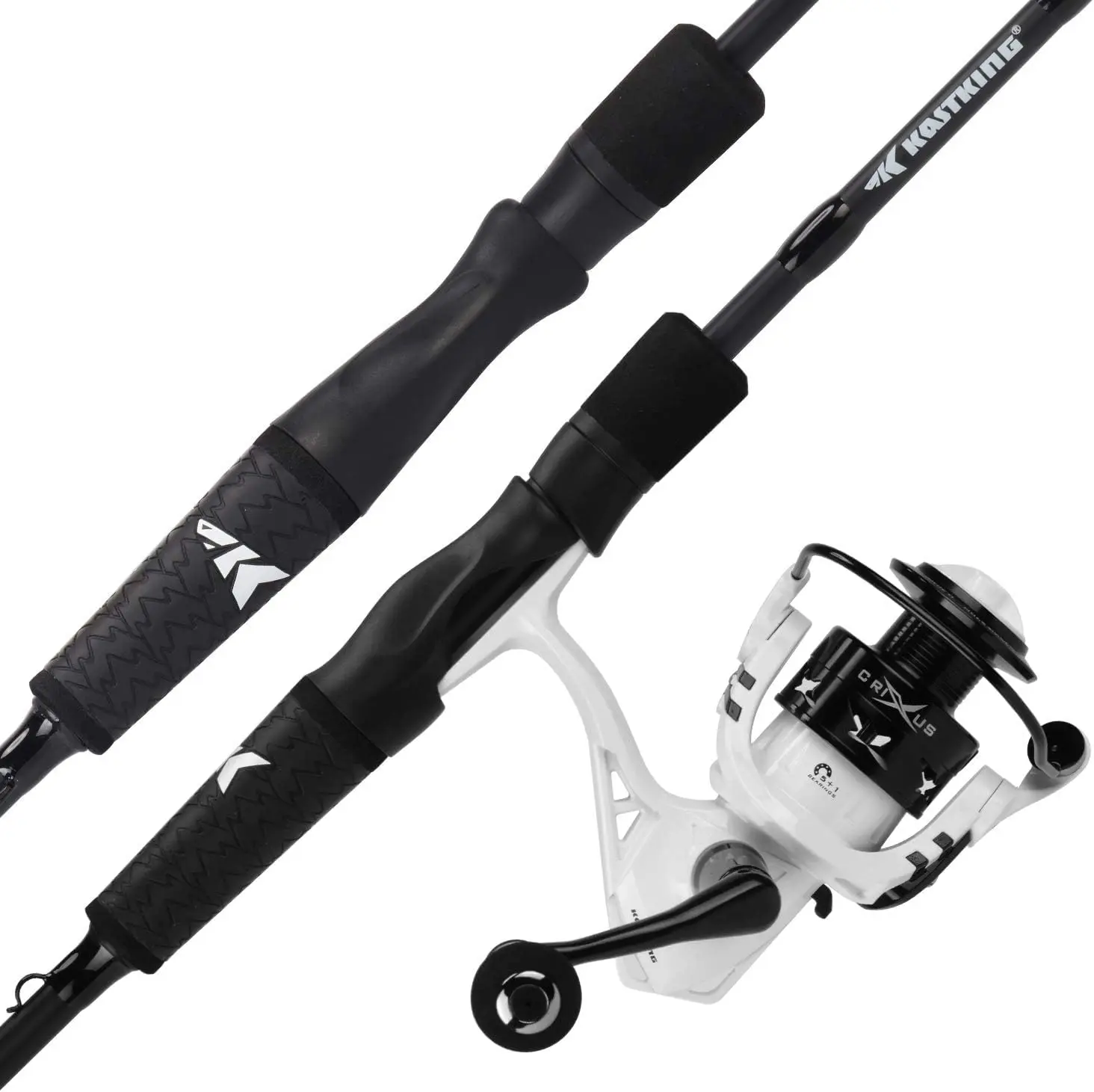 Fishing Rod and Reel Combo, Baitcasting Combo, IM6 Graphite Blank Rods,SuperPolymer HandleA: Spin-5'6